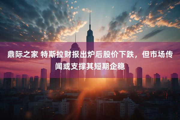 鼎际之家 特斯拉财报出炉后股价下跌，但市场传闻或支撑其短期企稳