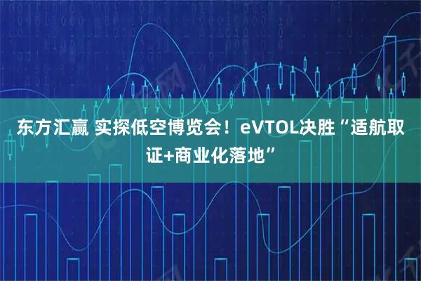 东方汇赢 实探低空博览会！eVTOL决胜“适航取证+商业化落地”